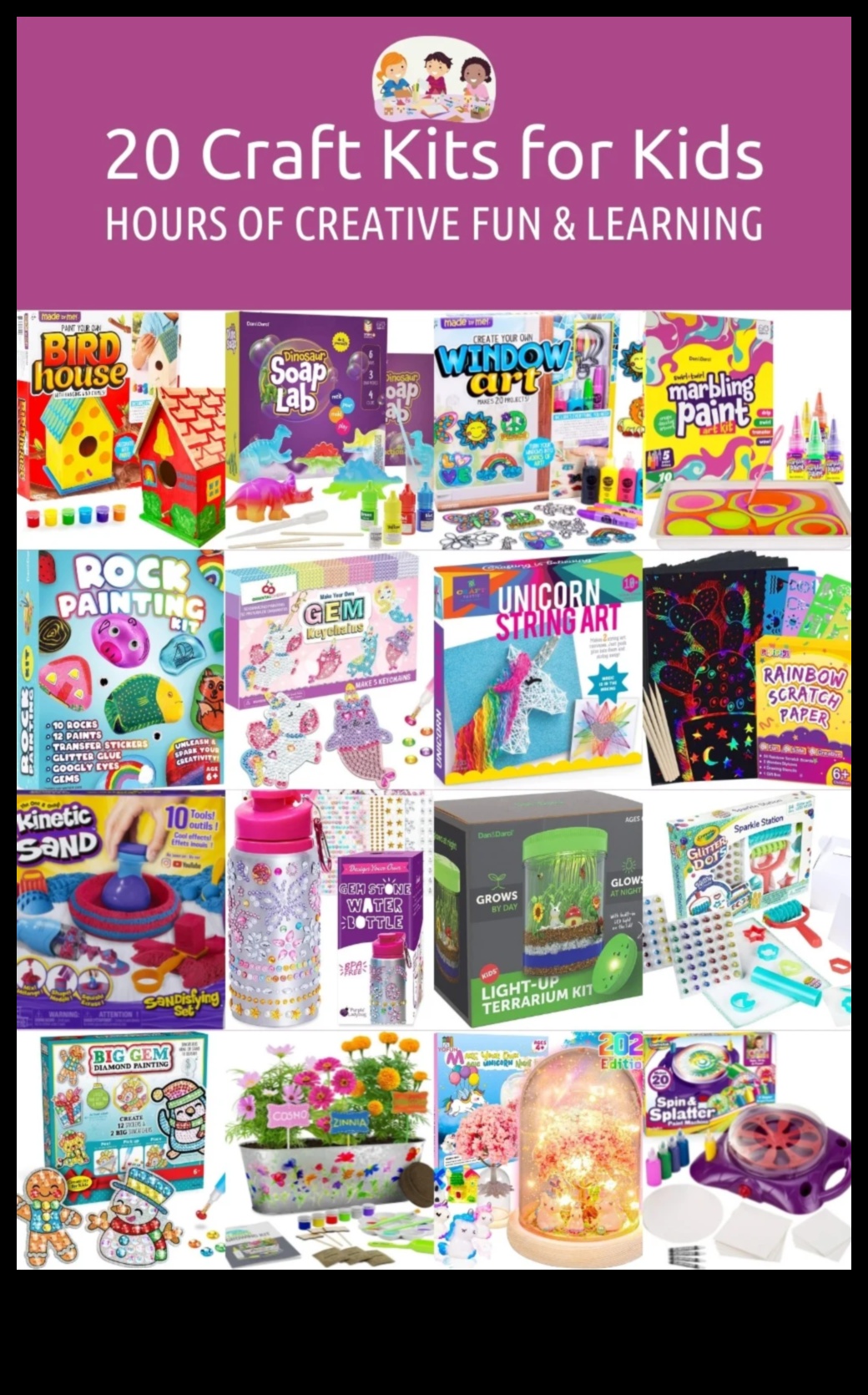 Izveicīgi krustneši: DIY komplekti iztēles bagātiem bērniem