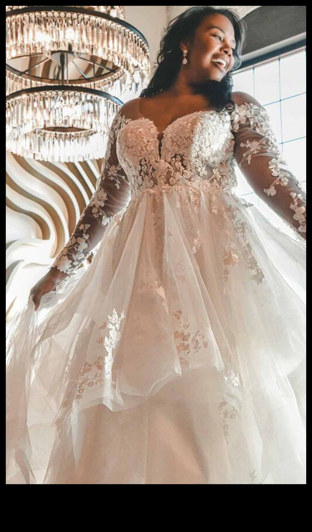 Izliekumi zied: Liela izmēra līgavas kleitas zied