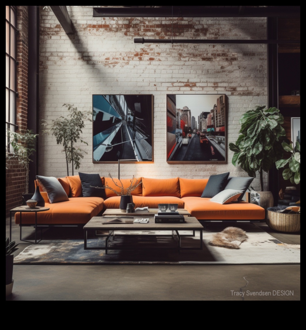 Kā es varu iekļaut industriālo šiks dekoru savā dzīvojamā istabā ar pilsētas elementiem?