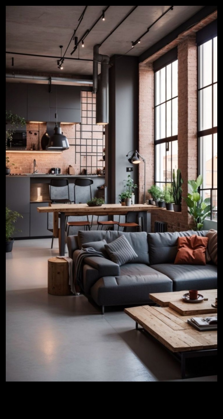 Kā es varu iekļaut industriālo šiks dekoru savā dzīvojamā istabā ar pilsētas elementiem?