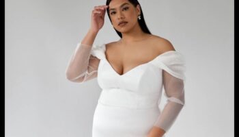 Pilna figūra Glam: Liela izmēra līgavas skaistums atklāts