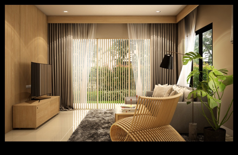 Āzijas iedvesmots dekors Zen mājai